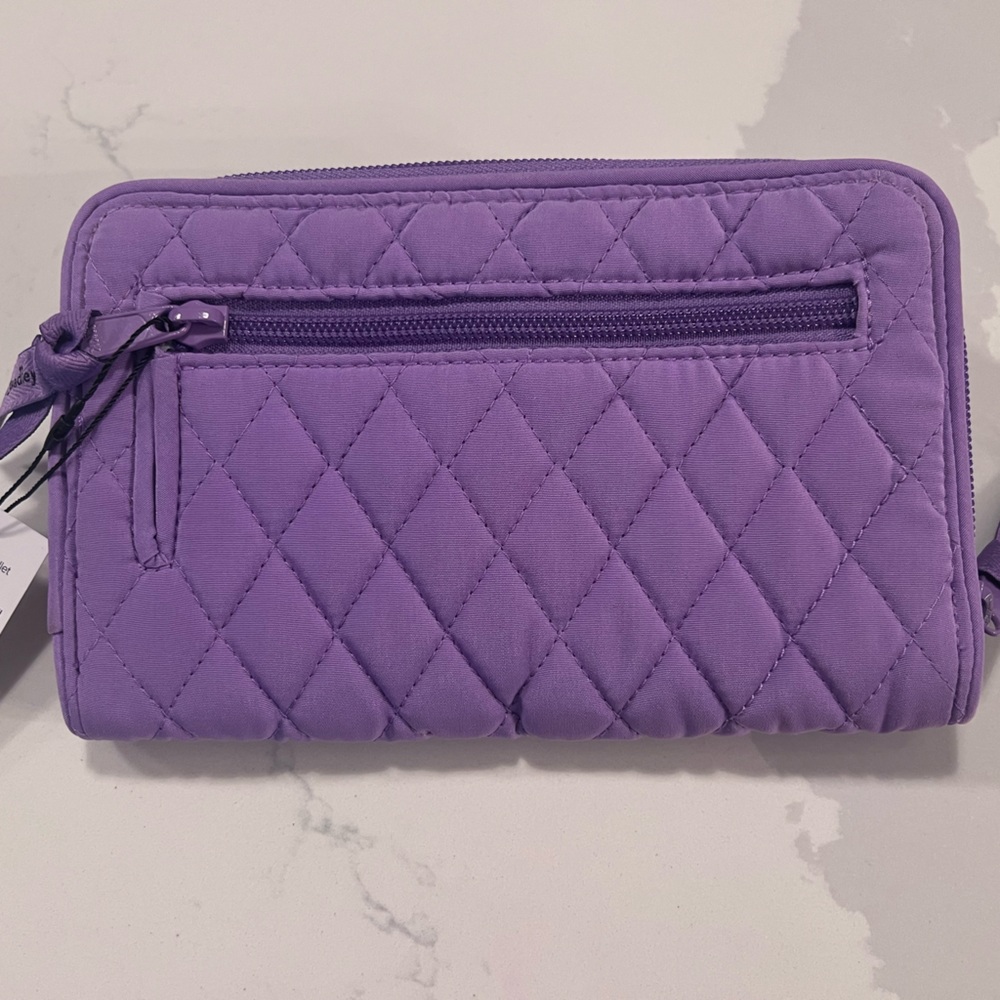 Vera Bradley Quilted RFID Turn-Lock Zip Wallet - Picture 2 of 5